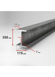 Балка двутавровая (двутавр) 35Б2 09Г2С