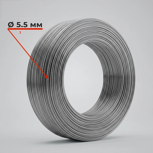 Катанка 5.5 мм гладкая сталь 3