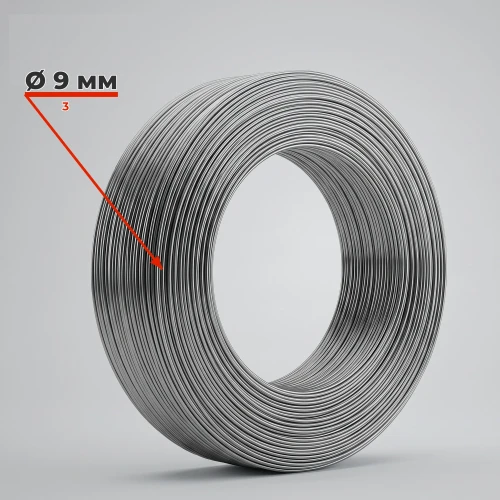 Катанка 9 мм гладкая сталь 3