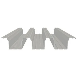 Профнастил Н114 RAL 9006 бело-алюминиевый 0.9 мм
