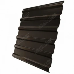 Профнастил С20 RR 32 темно-коричневый 0.5 мм Satin Grand Line