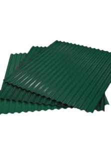 Гофрированный лист (гофролист) С15 RAL 6005 зеленый мох 0.6 мм