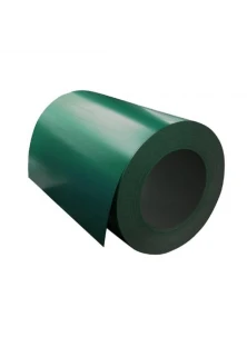 Рулон оцинкованный с полимерным покрытием (окрашенный) 0.35x1250 RAL 6005 Zn140 2кл.