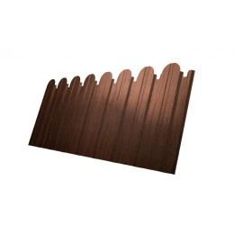 Профнастил С10B фигурный 0.45 Print Elite Choco Wood