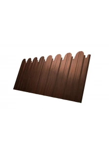 Профнастил С10B фигурный 0,45 Print Elite с пленкой Choco Wood