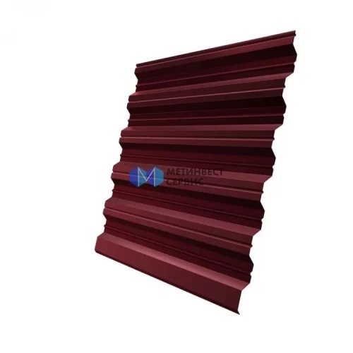Профнастил НС35R 0,5 Satin Мatt RAL 3005 красное вино