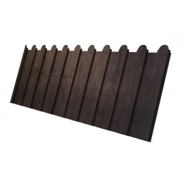 Профнастил С8А фигурный 0,45 Print-double Elite с пленкой Antique Wood